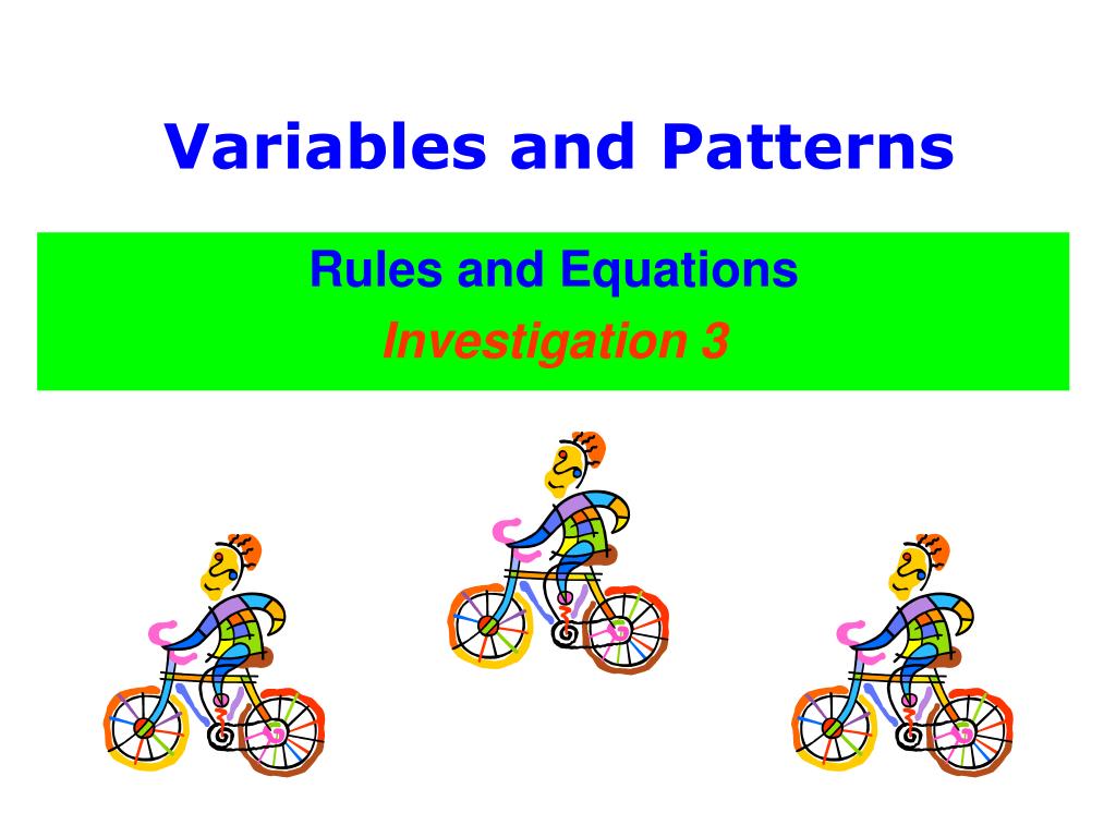 PPT Variables and Patterns PowerPoint Presentation, free download