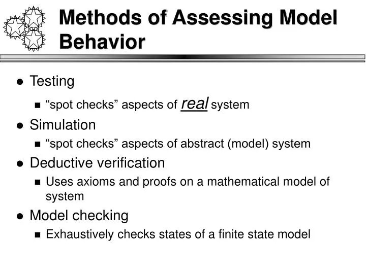 PPT Methods of Assessing Model Behavior PowerPoint Presentation, free
