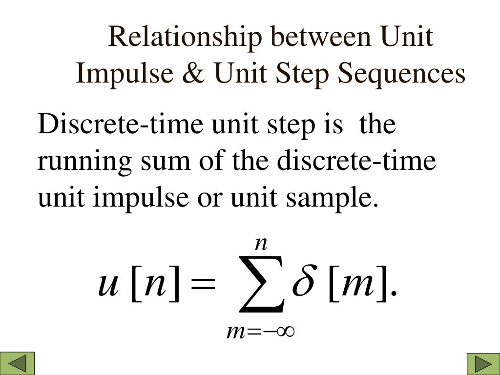 PPT The Discretetime Unit Impulse Sequence PowerPoint Presentation