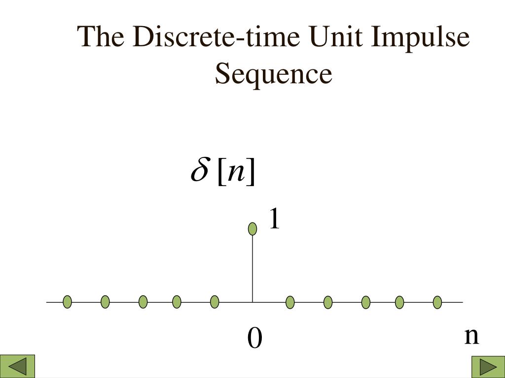 PPT The Discretetime Unit Impulse Sequence PowerPoint Presentation