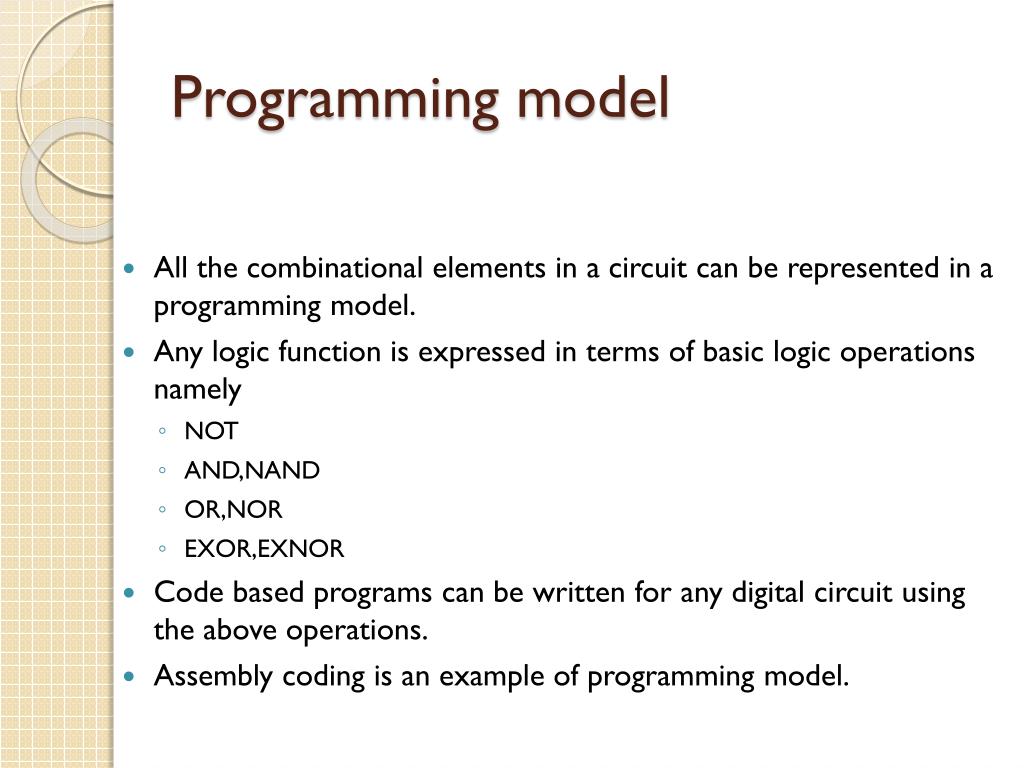PPT TOPIC Programming Model PowerPoint Presentation, free download