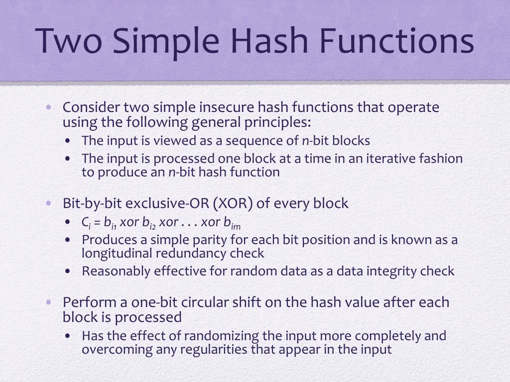 PPT Hash Functions PowerPoint Presentation, free download ID6556639