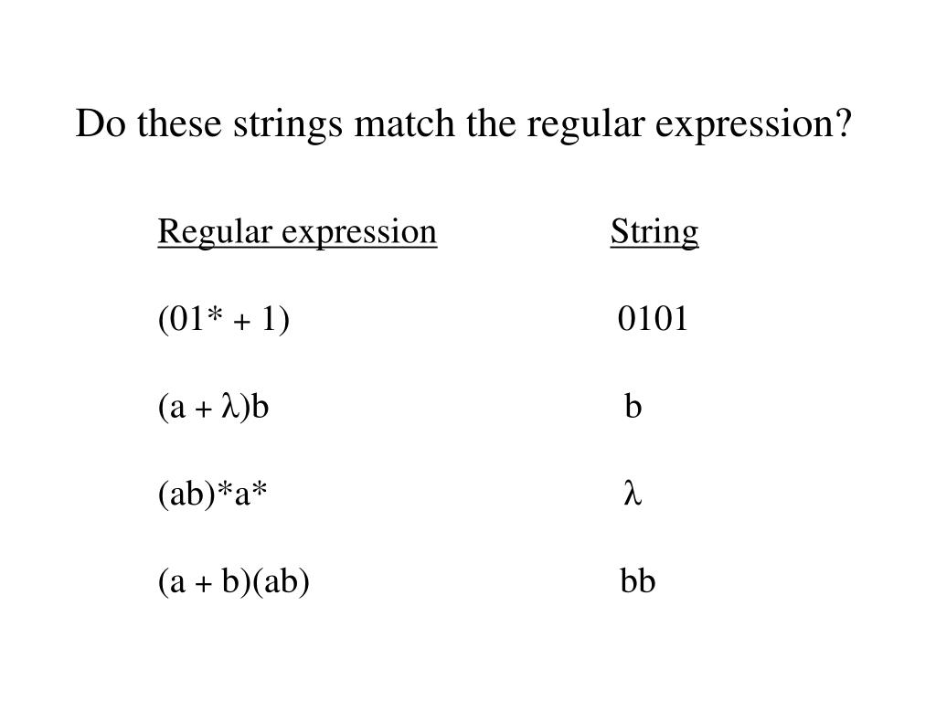 PPT Chapter 3 Regular languages and expressions PowerPoint