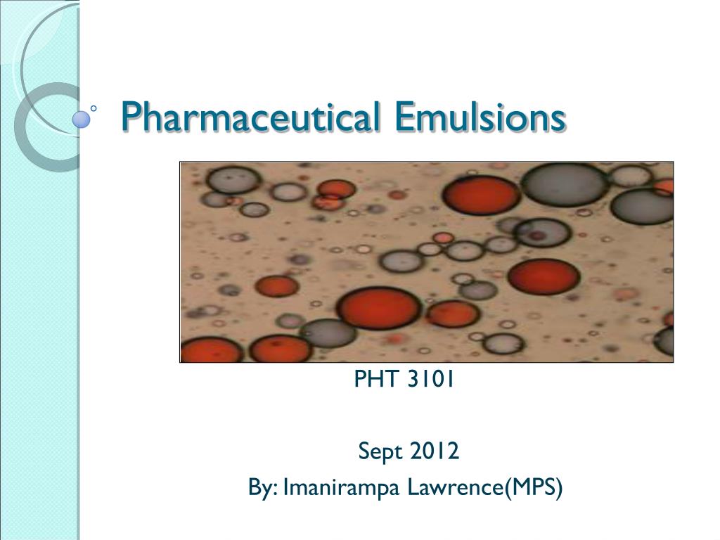 Drug Suspension Vs Emulsion