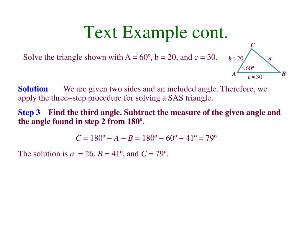 PPT The Law of Cosines PowerPoint Presentation, free download ID
