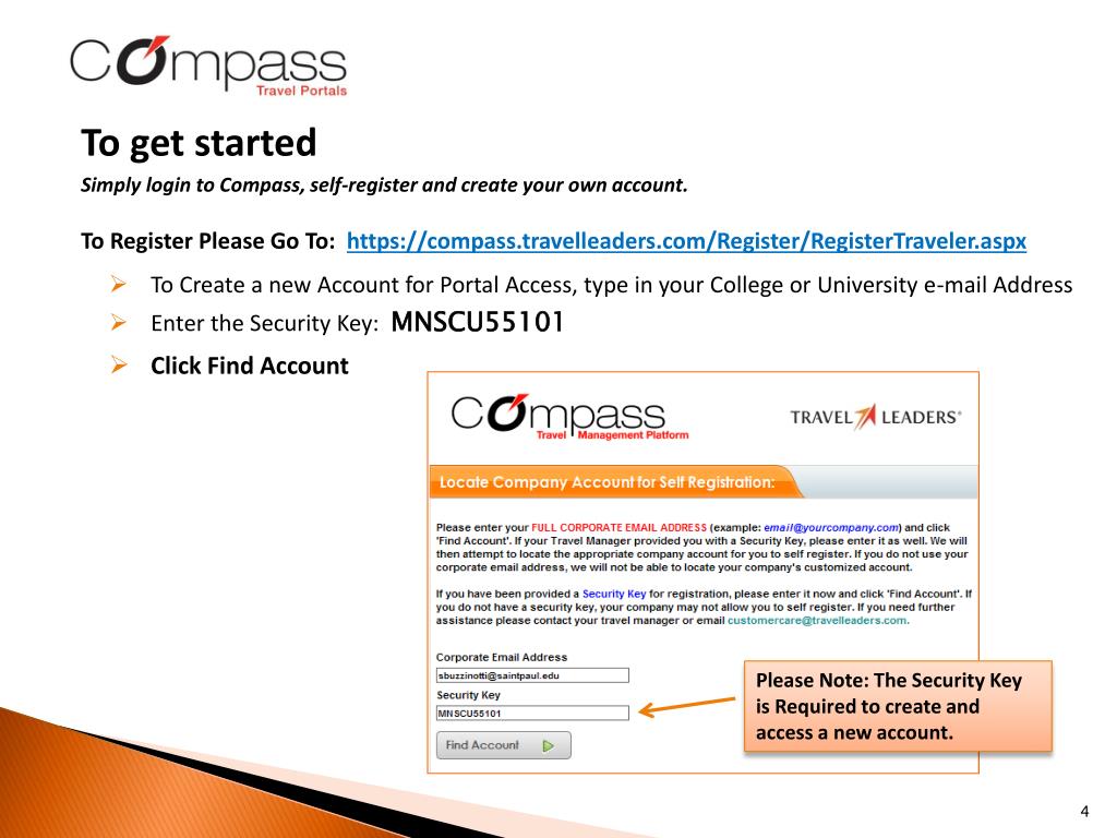 PPT Compass Travel Portal PowerPoint Presentation, free download ID