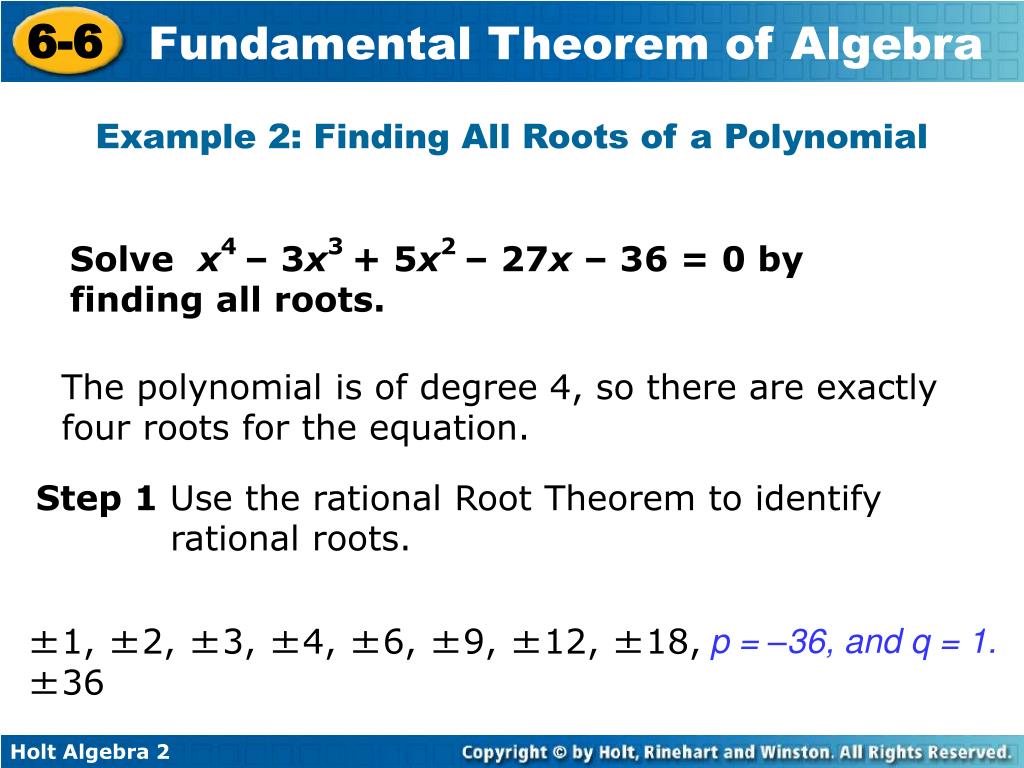 How To Solve A Polynomial Equation By Finding All Roots Tessshebaylo