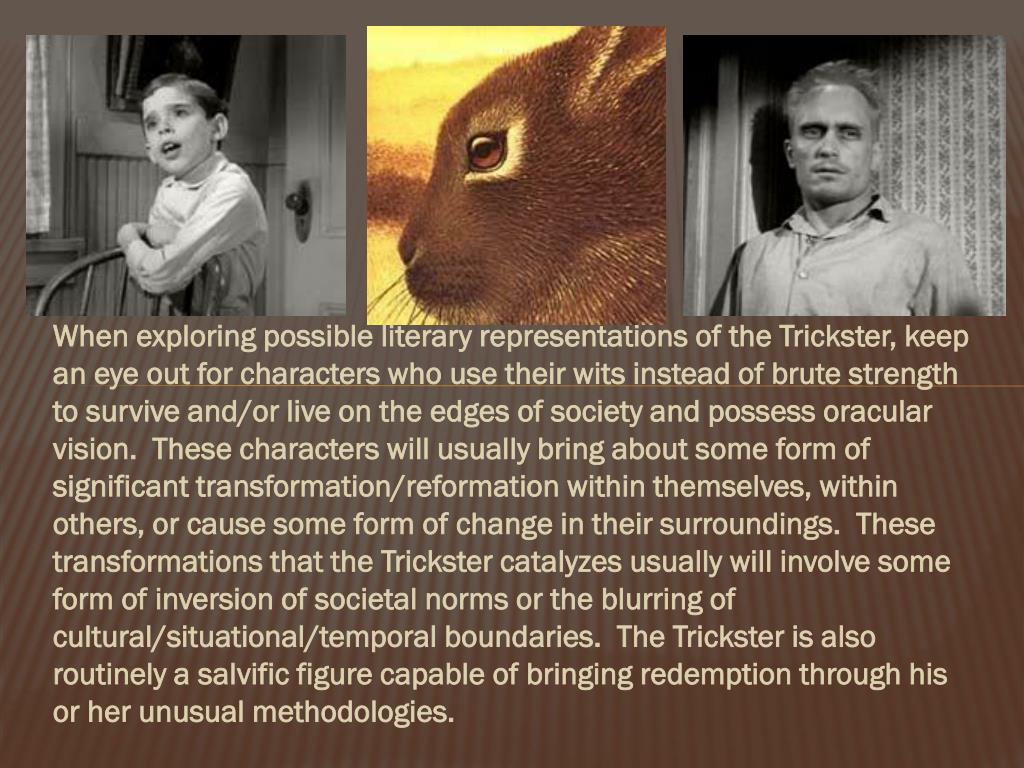 PPT The Trickster Archetype PowerPoint Presentation, free download