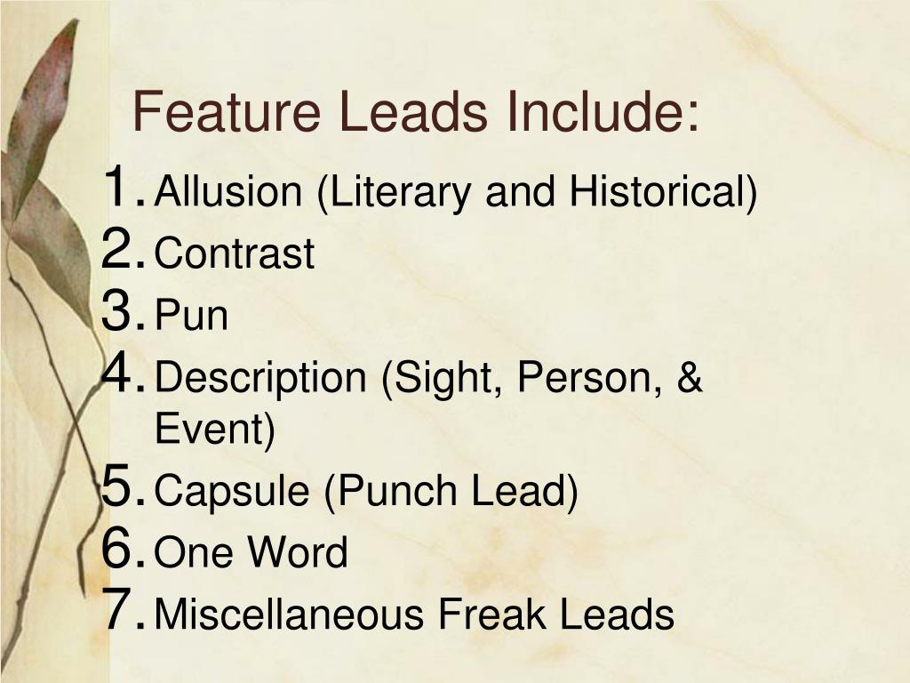 PPT JOURNALISM LEADS PowerPoint Presentation, free download ID6565620