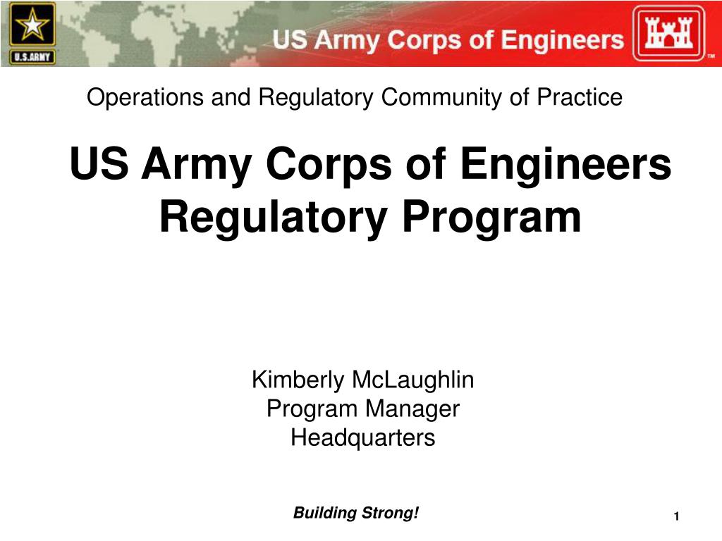 PPT US Army Corps of Engineers Regulatory Program PowerPoint Presentation ID6569630