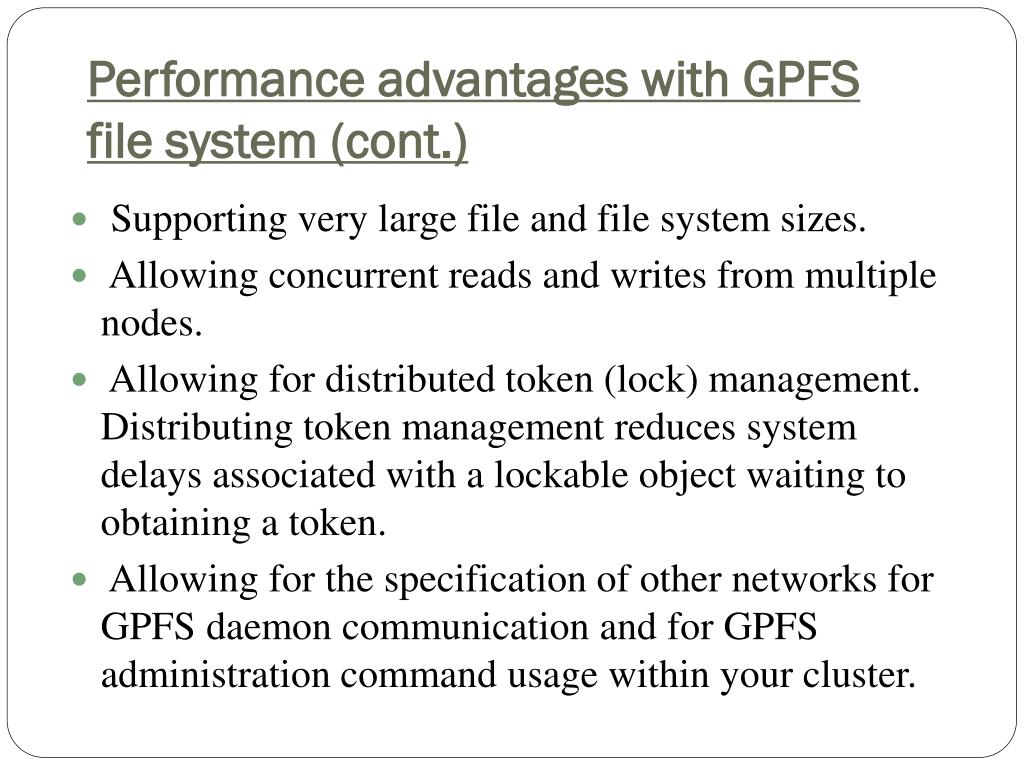PPT General Parallel File System PowerPoint Presentation, free