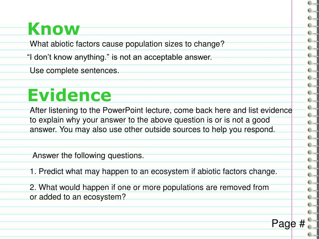 PPT Abiotic Factors That Affect Populations PowerPoint Presentation