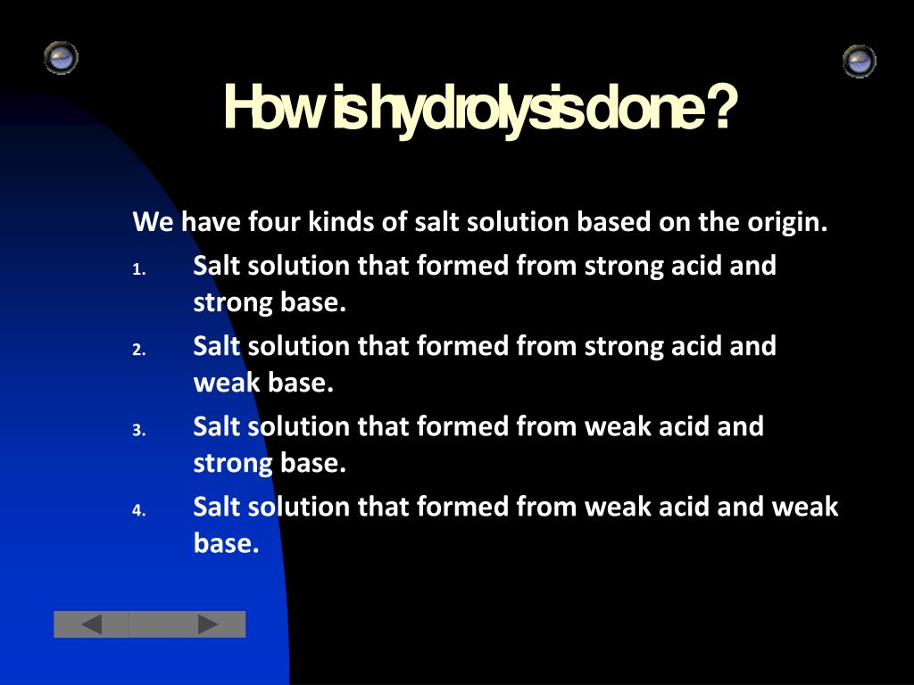 PPT HYDROLYSIS PowerPoint Presentation, free download ID6574288
