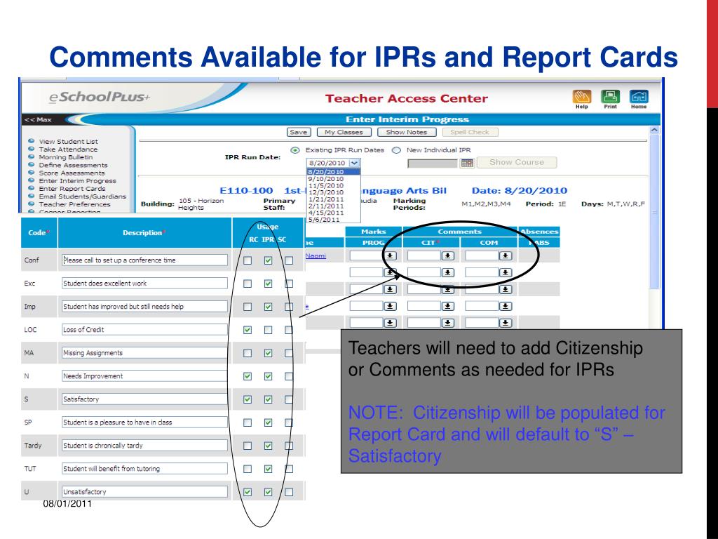PPT Teacher Access Center Gradebook PowerPoint Presentation, free
