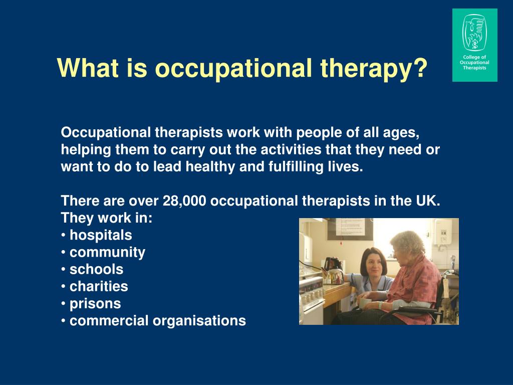 PPT Occupational Therapy PowerPoint Presentation, free download ID