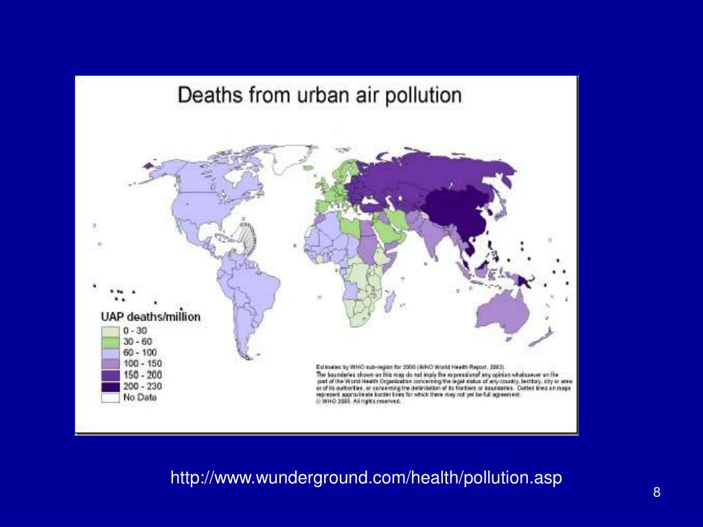 PPT Air Pollution in the World and in Turkey PowerPoint Presentation