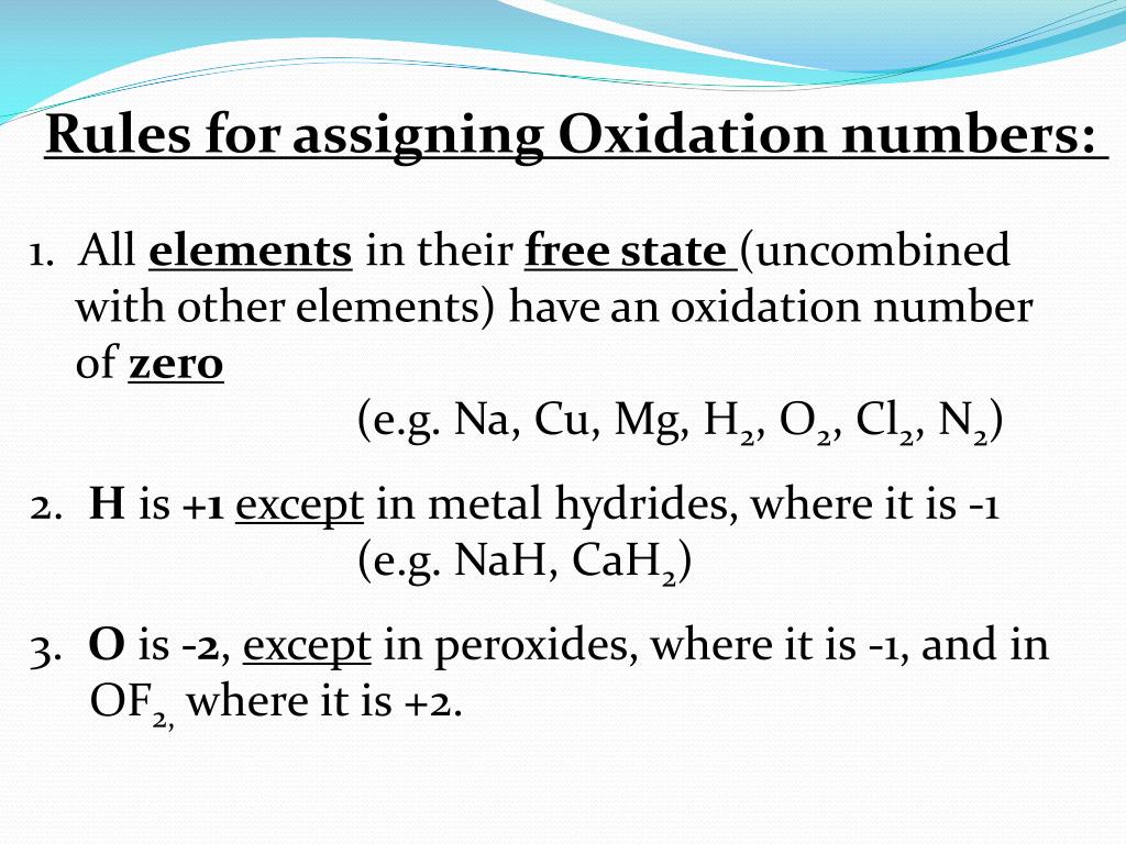 Oxidation Number And Oxidation State MCQ [Free PDF] - Objective