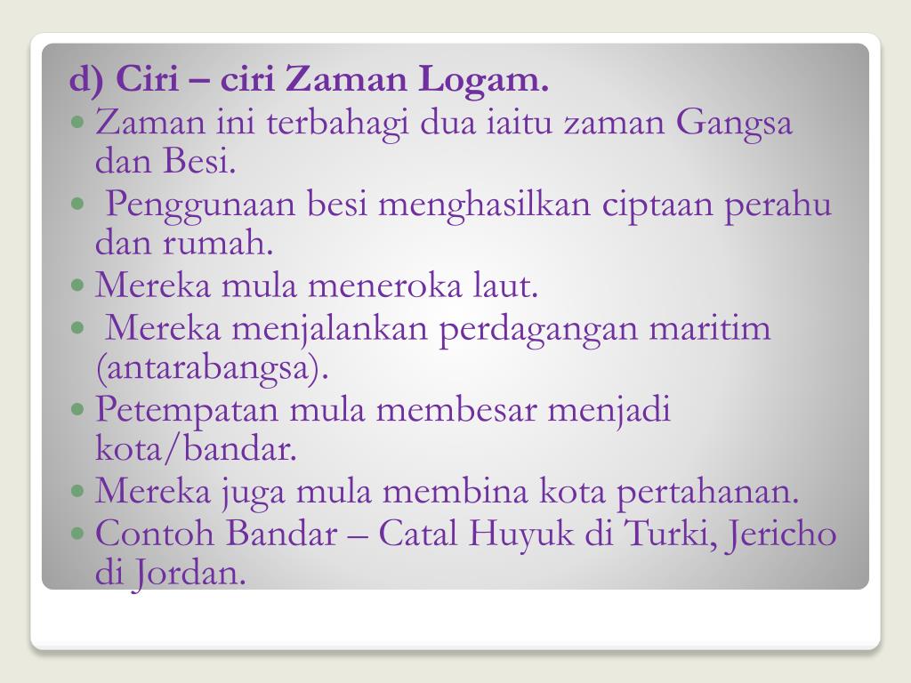 Lokasi Zaman Prasejarah Di Dunia Tingkatan 1 Ringkasan