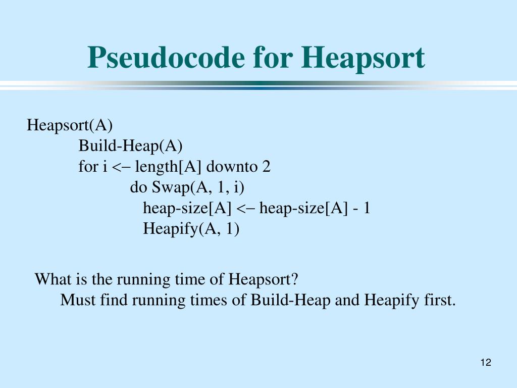 PPT Heap Sort PowerPoint Presentation, free download