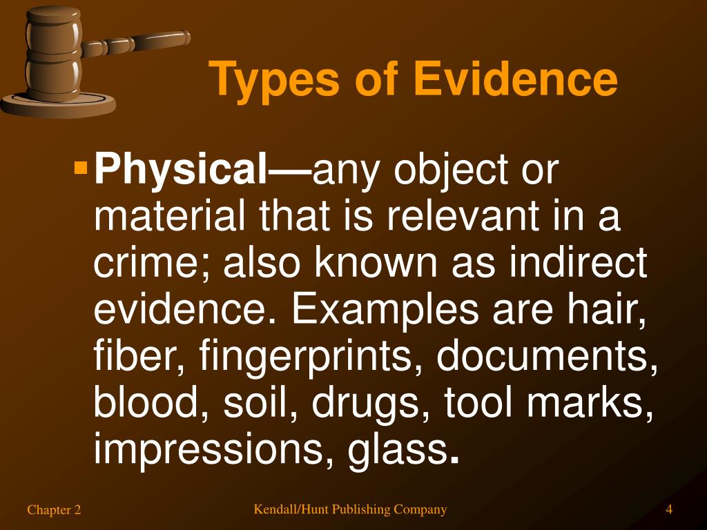 PPT Chapter 2 Types of Evidence PowerPoint Presentation, free