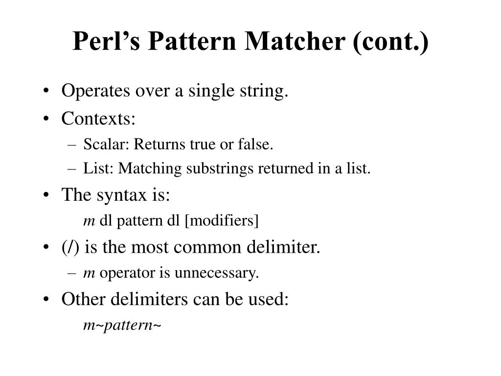 PPT Pattern Matching Simple Patterns PowerPoint Presentation, free