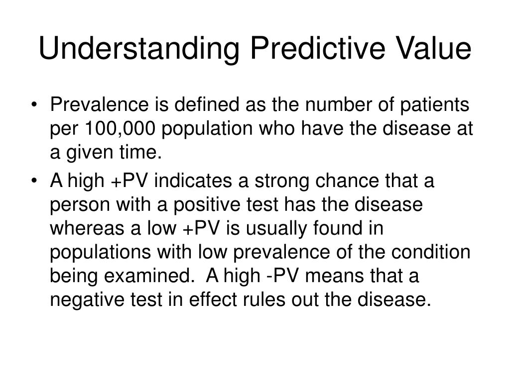 PPT Principles and Predictive Value of Screening PowerPoint