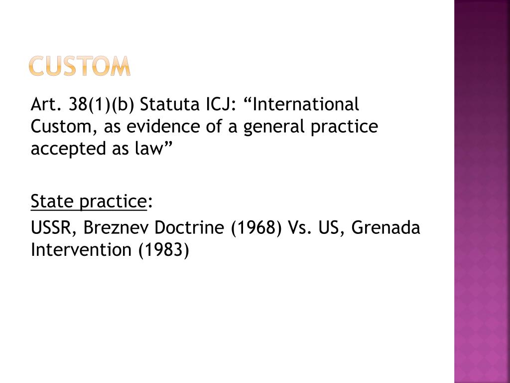 custom vs customary law