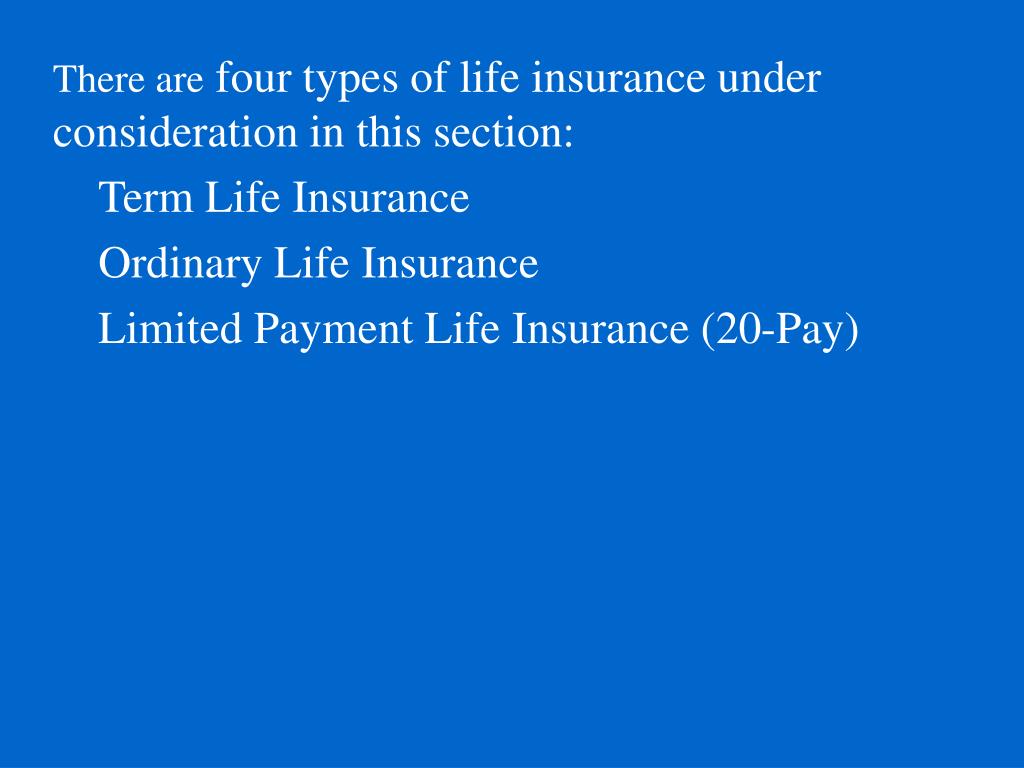 PPT Sec 12.5 Life Insurance PowerPoint Presentation, free download