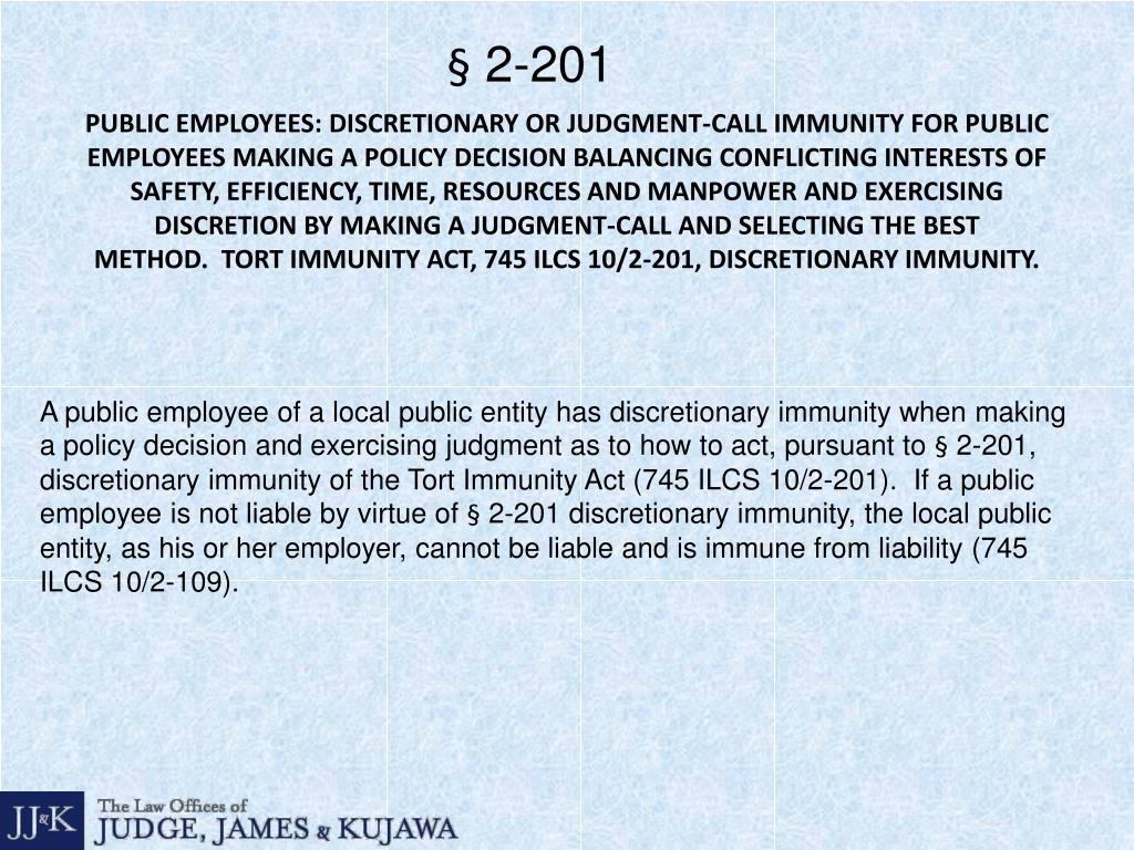 PPT The Illinois Local Governmental Tort Immunity Act PowerPoint Presentation ID6590331