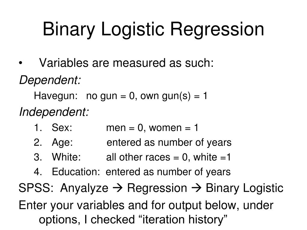 PPT Binary Logistic Regression PowerPoint Presentation, free download