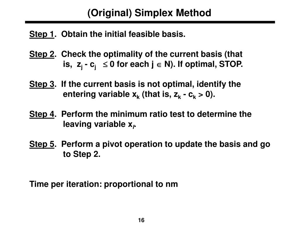 PPT THE REVISED SIMPLEX METHOD PowerPoint Presentation, free download