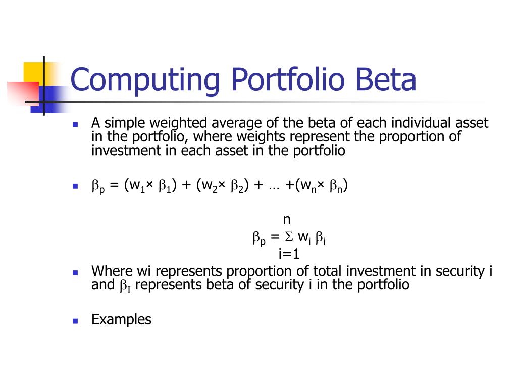 PPT Risk, Return, and Security Market Line PowerPoint Presentation