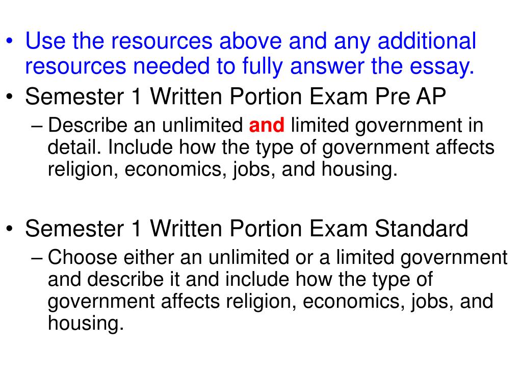 PPT Limited vs. Unlimited Government PowerPoint Presentation, free