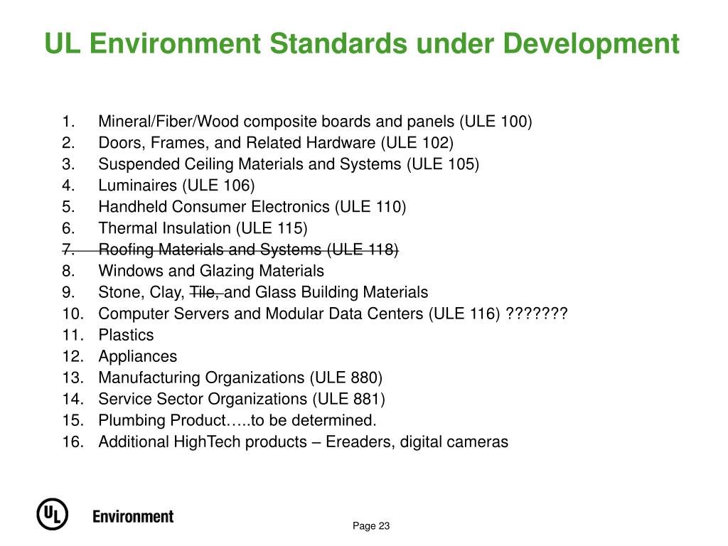 PPT UL Environment Update PowerPoint Presentation, free download ID
