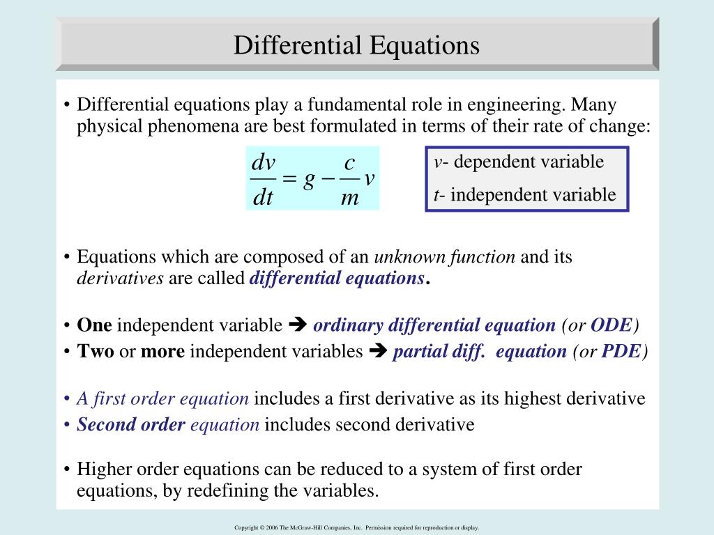 PPT Numerical Solution of Ordinary Differential Equations Chapter 25