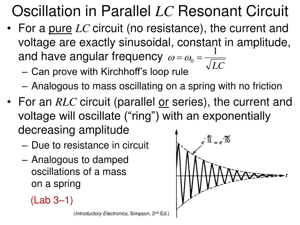 PPT Parallel LC Resonant Circuit PowerPoint Presentation, free