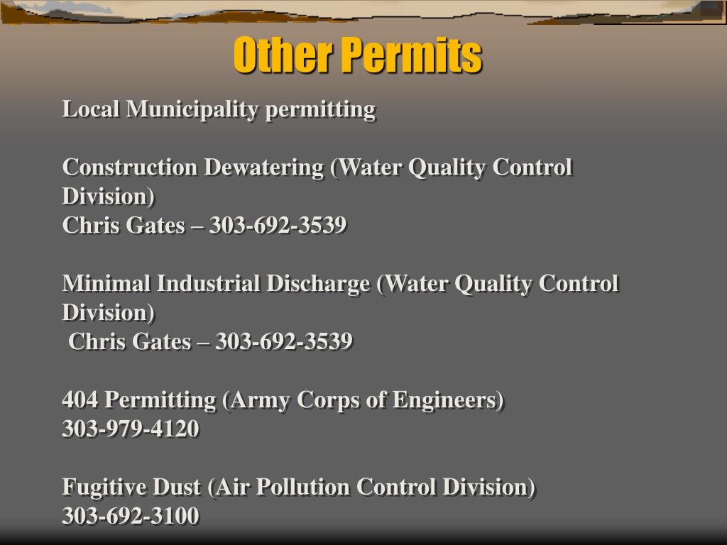 PPT Basis for Water Quality Permitting PowerPoint Presentation, free