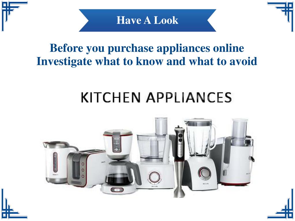 PPT Top 5 Steps To Purchase Appliances From Online PowerPoint