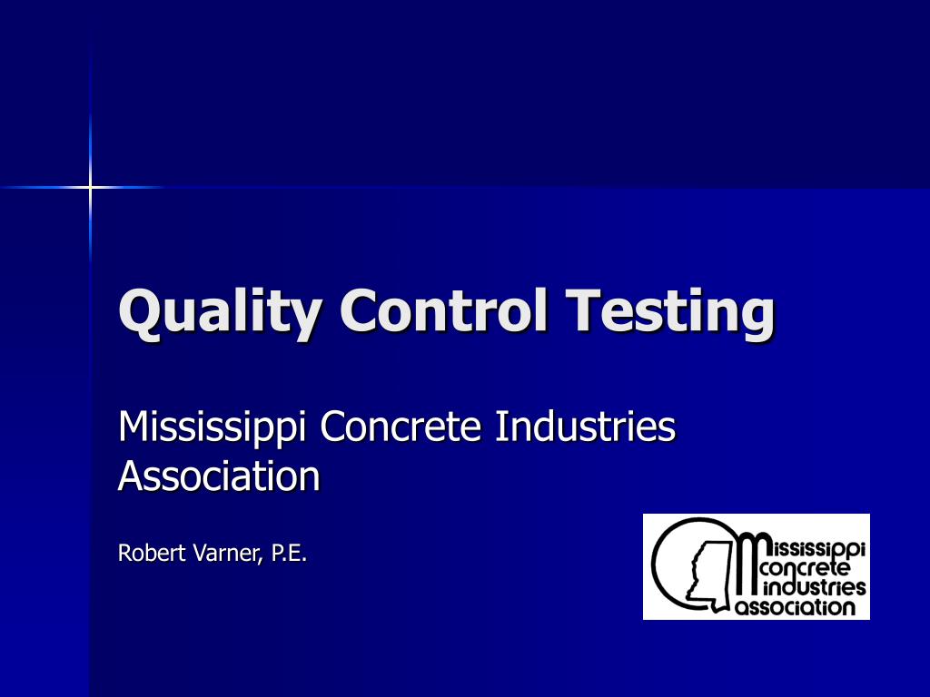 PPT Quality Control Testing PowerPoint Presentation, free download