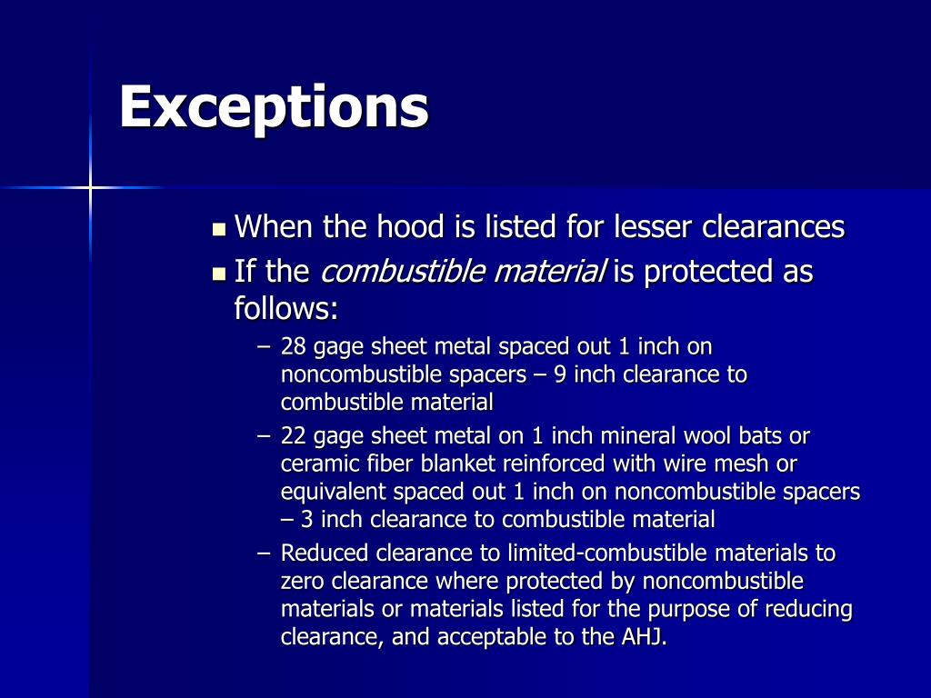PPT NFPA 96 and Building Code Requirements for Commercial Kitchen