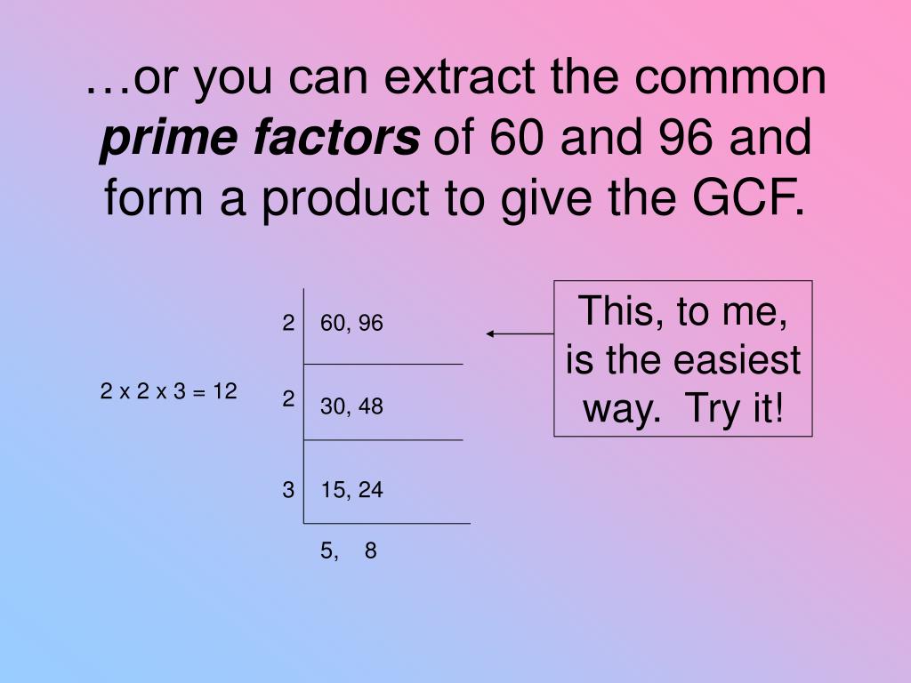 PPT Greatest Common Factor and Least Common Multiples GCF and LCM