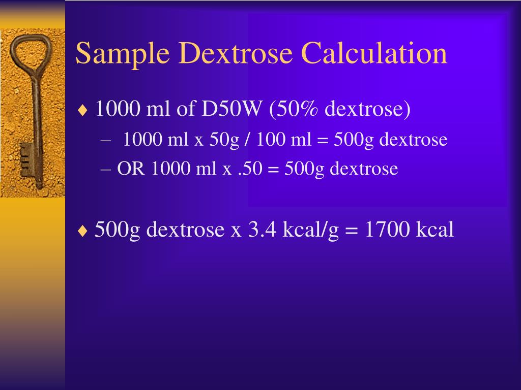 PPT Parenteral Nutrition Formula Calculations and Monitoring