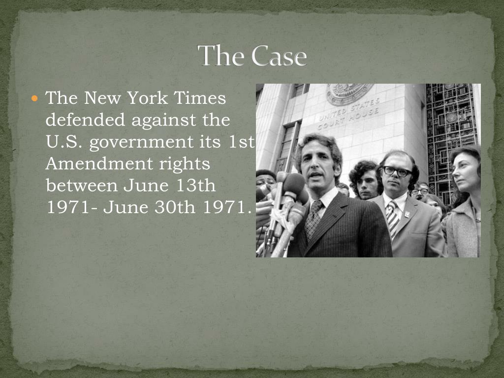 PPT New York Times VS. The United States PowerPoint Presentation