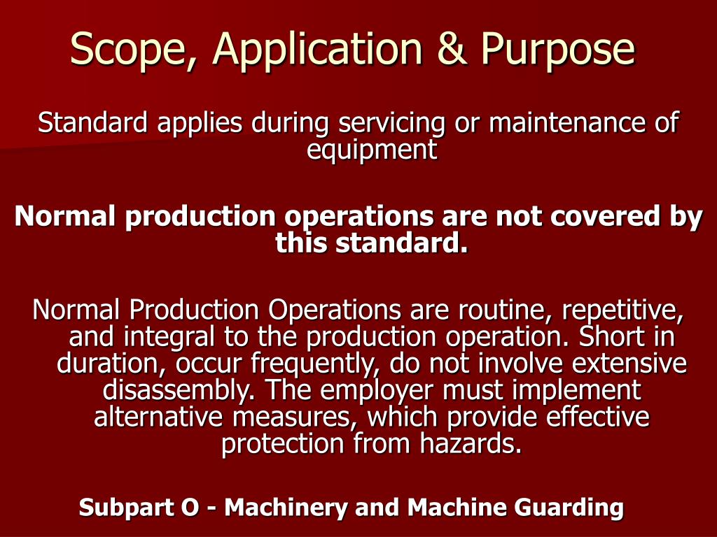 PPT The Control of Hazardous Energy (Lockout/ Tagout) 1910.147