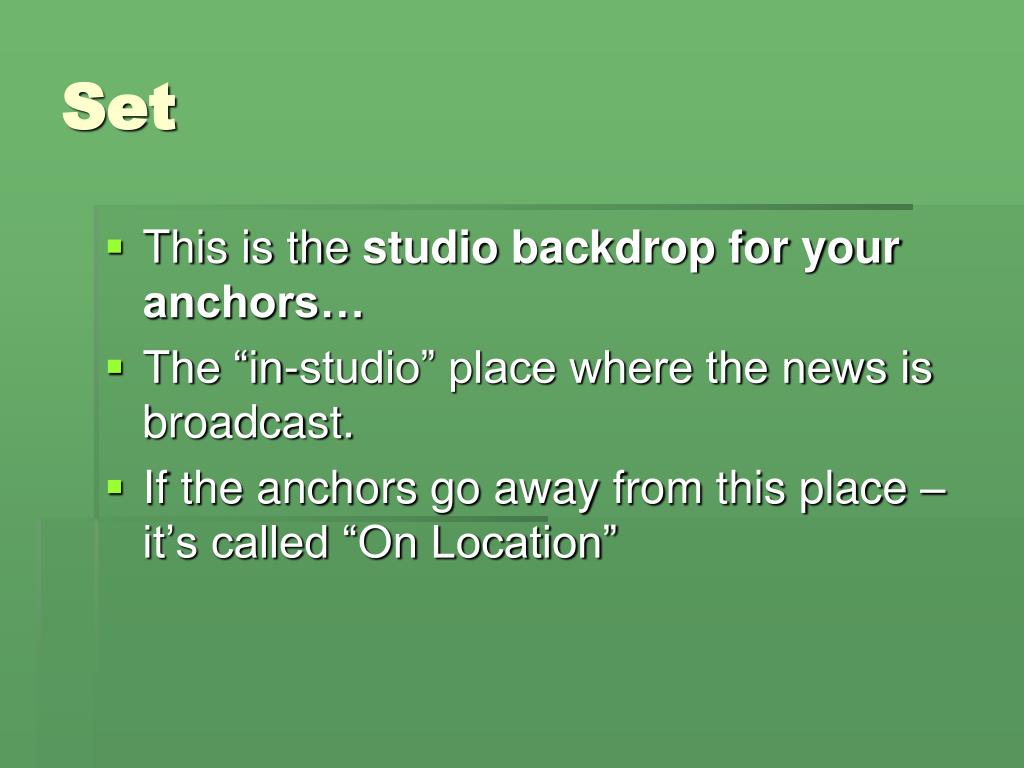 Television Broadcasting Terms at Joan Sinclair blog