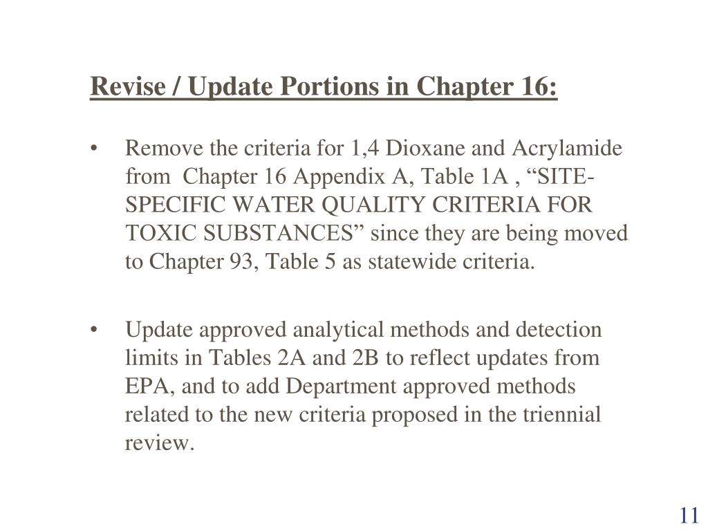 PPT Triennial Review of Water Quality Standards Proposed Rulemaking