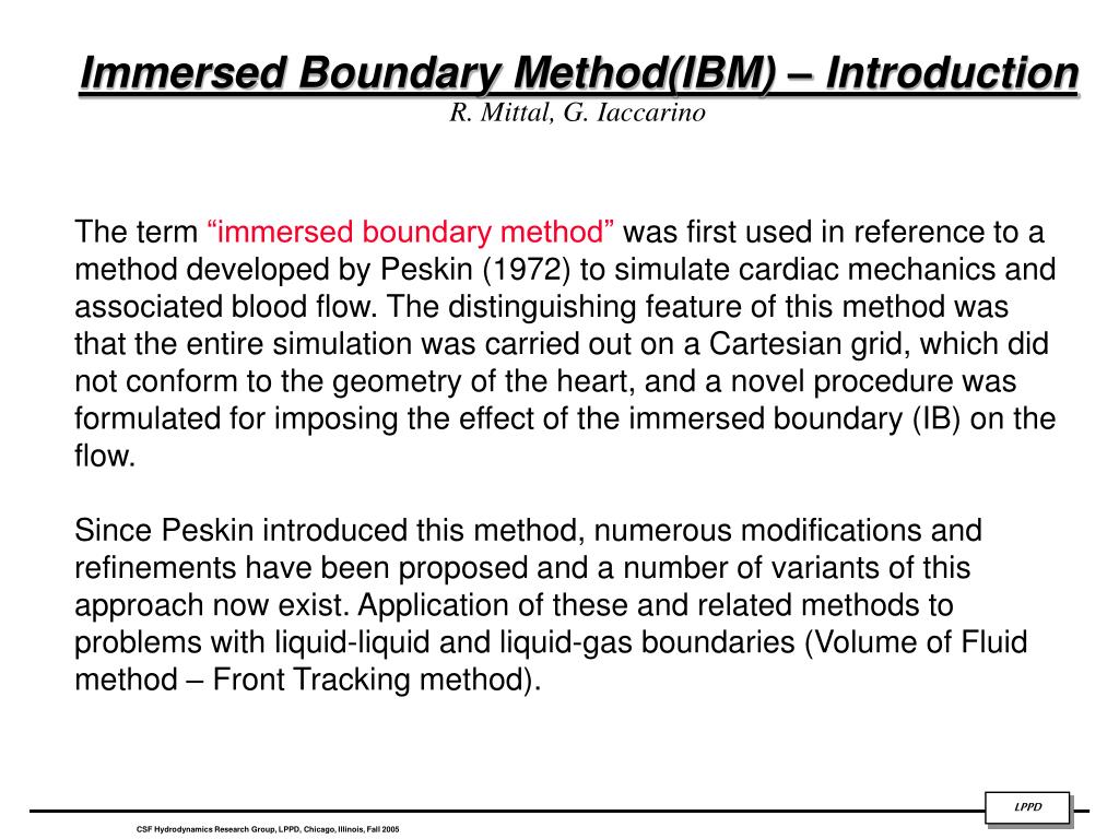 PPT Immersed Boundary Method PowerPoint Presentation, free download