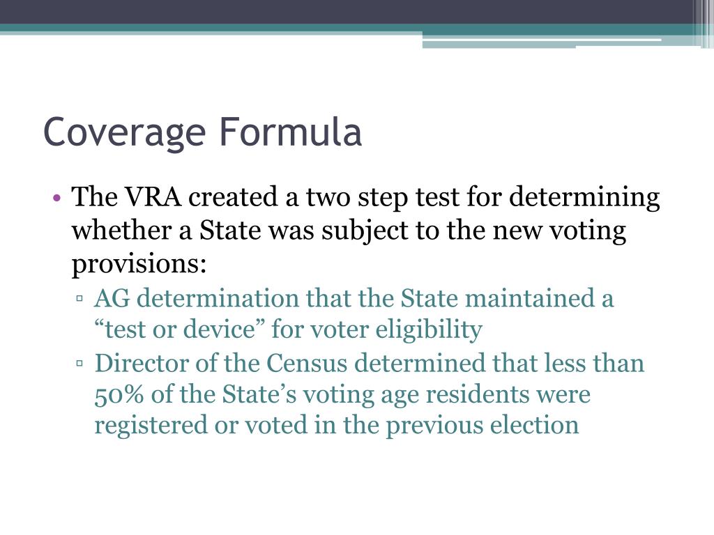 PPT South Carolina v. Katzenbach Voting Rights Act of 1965 PowerPoint