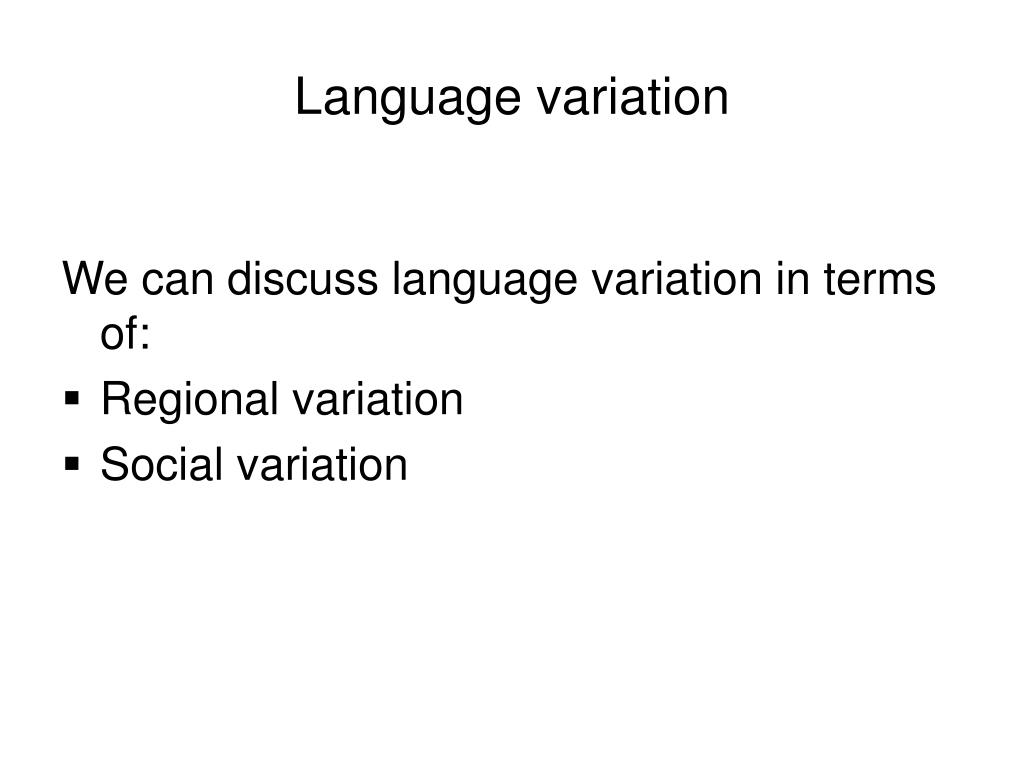 PPT Language variation PowerPoint Presentation, free download ID