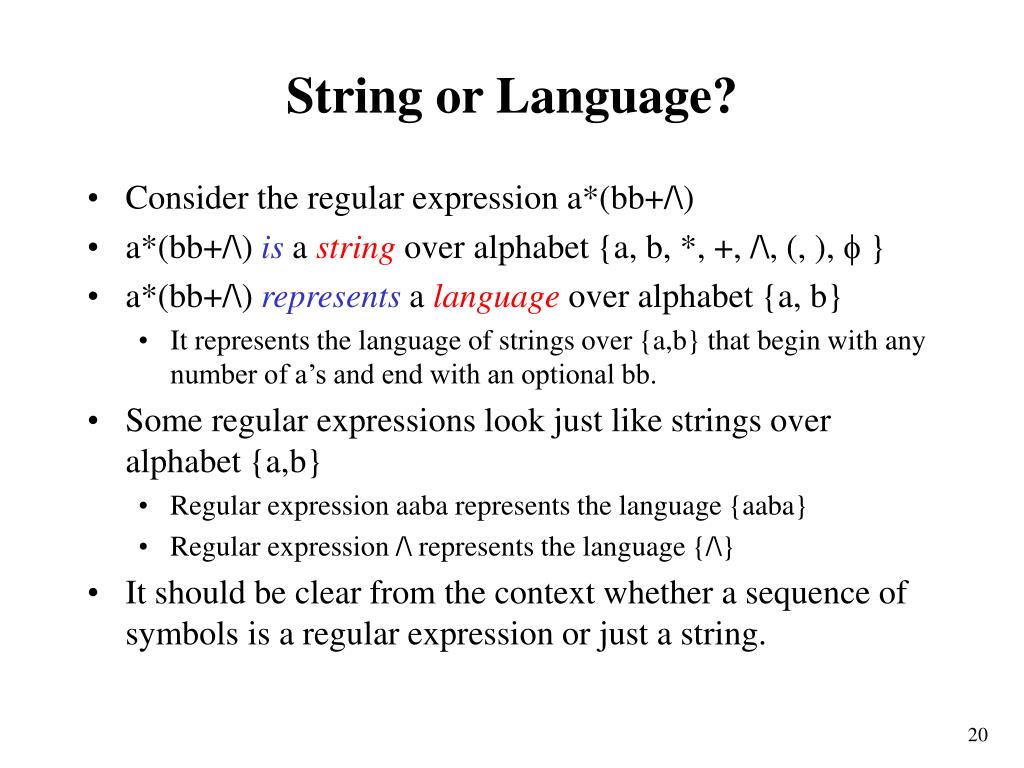 PPT Strings and Languages Operations PowerPoint Presentation, free
